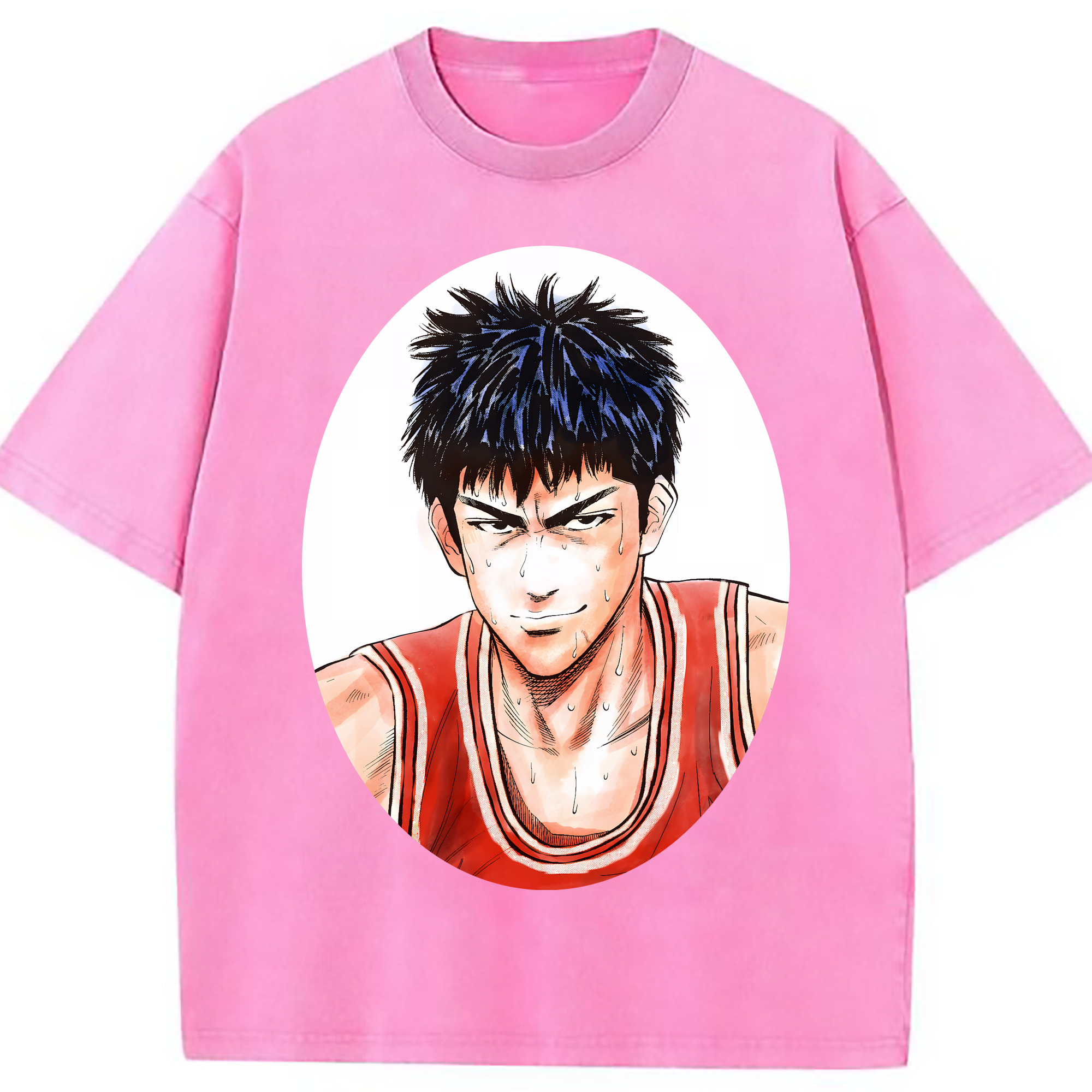（画像用） SLAM DUNK／スラムダンク 綿100% ヴィンテージ風 半袖Tシャツ（フロントプリント）